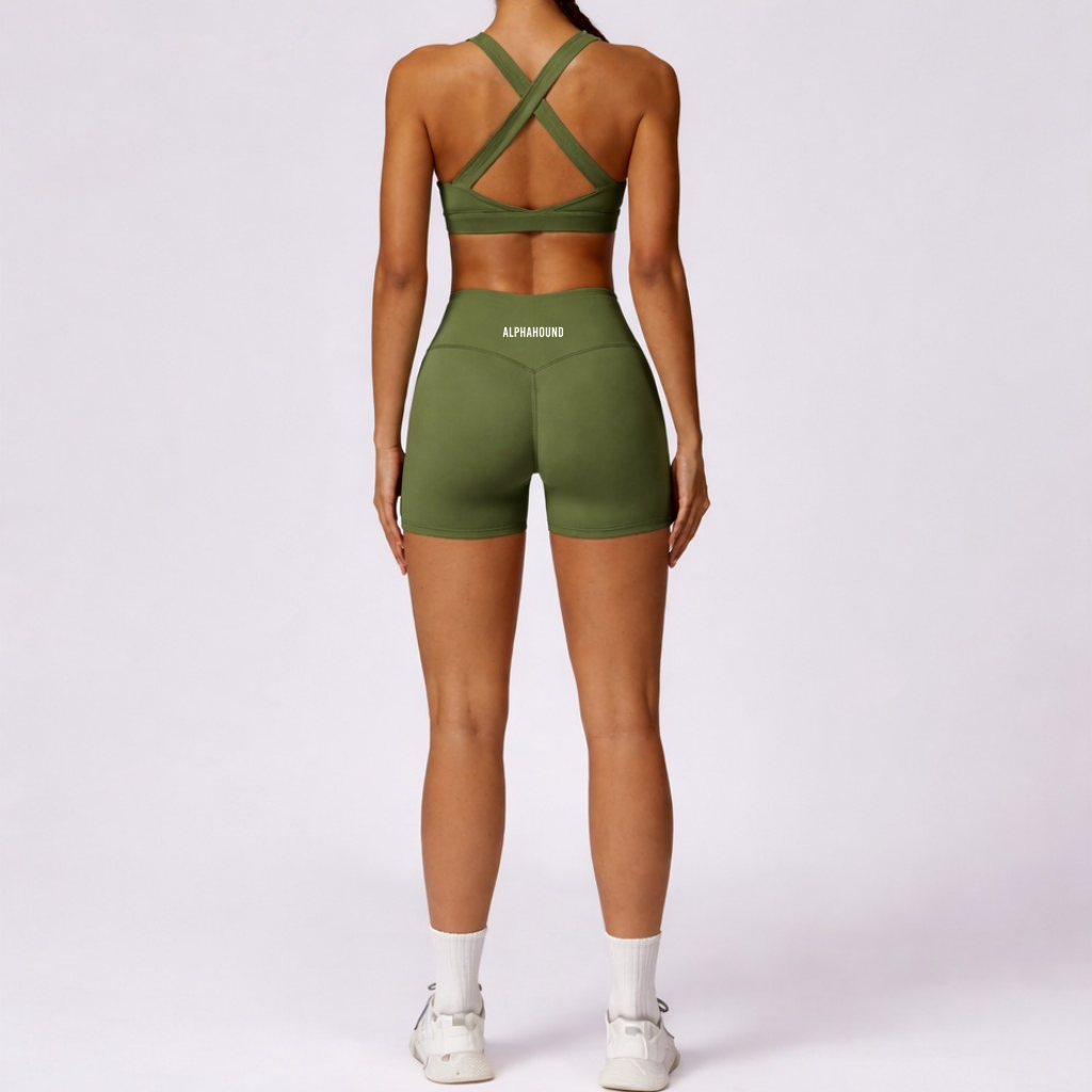 Omega Sculpt High-Waisted Yoga Shorts